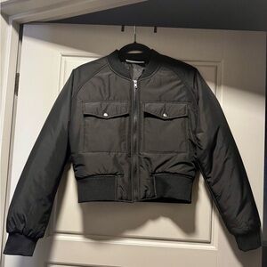 Women’s No Boundaries Black Bomber Jacket